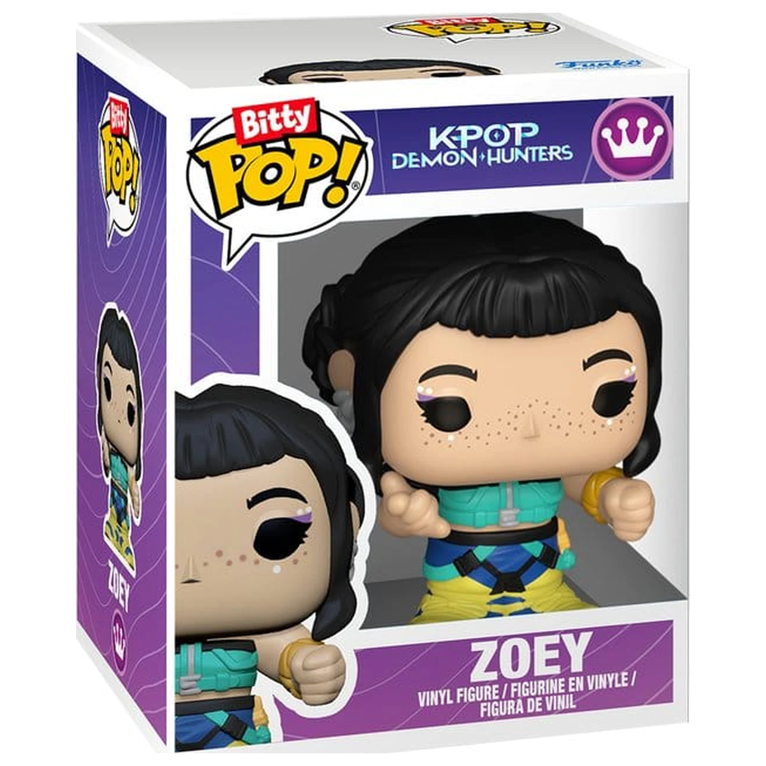 KPop Demon Hunters Bitty Funko POP! Stages Vinyl Figure Zoey 2,5 cm product photo