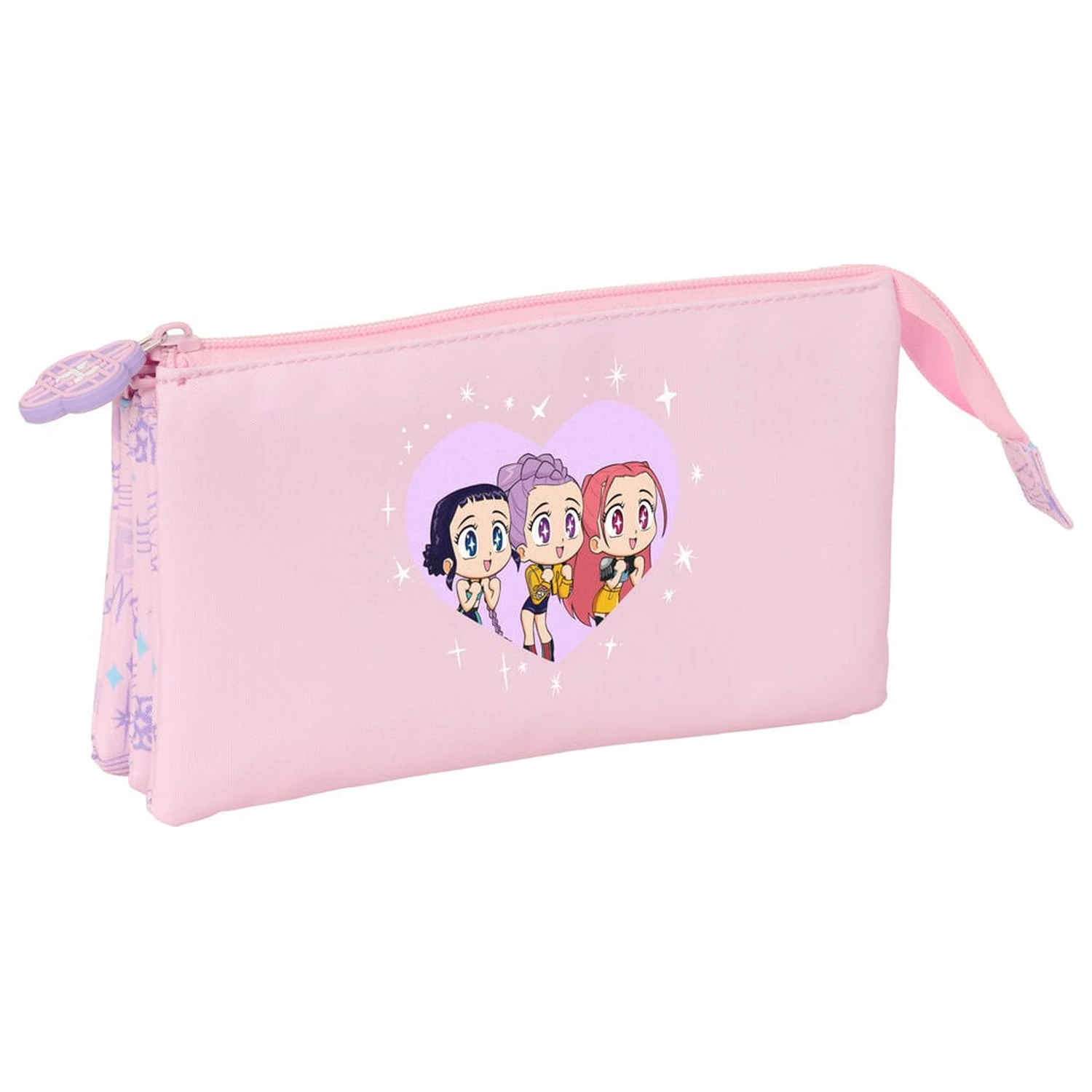 Kpop Demon Hunters Chibi triple pencil case product photo
