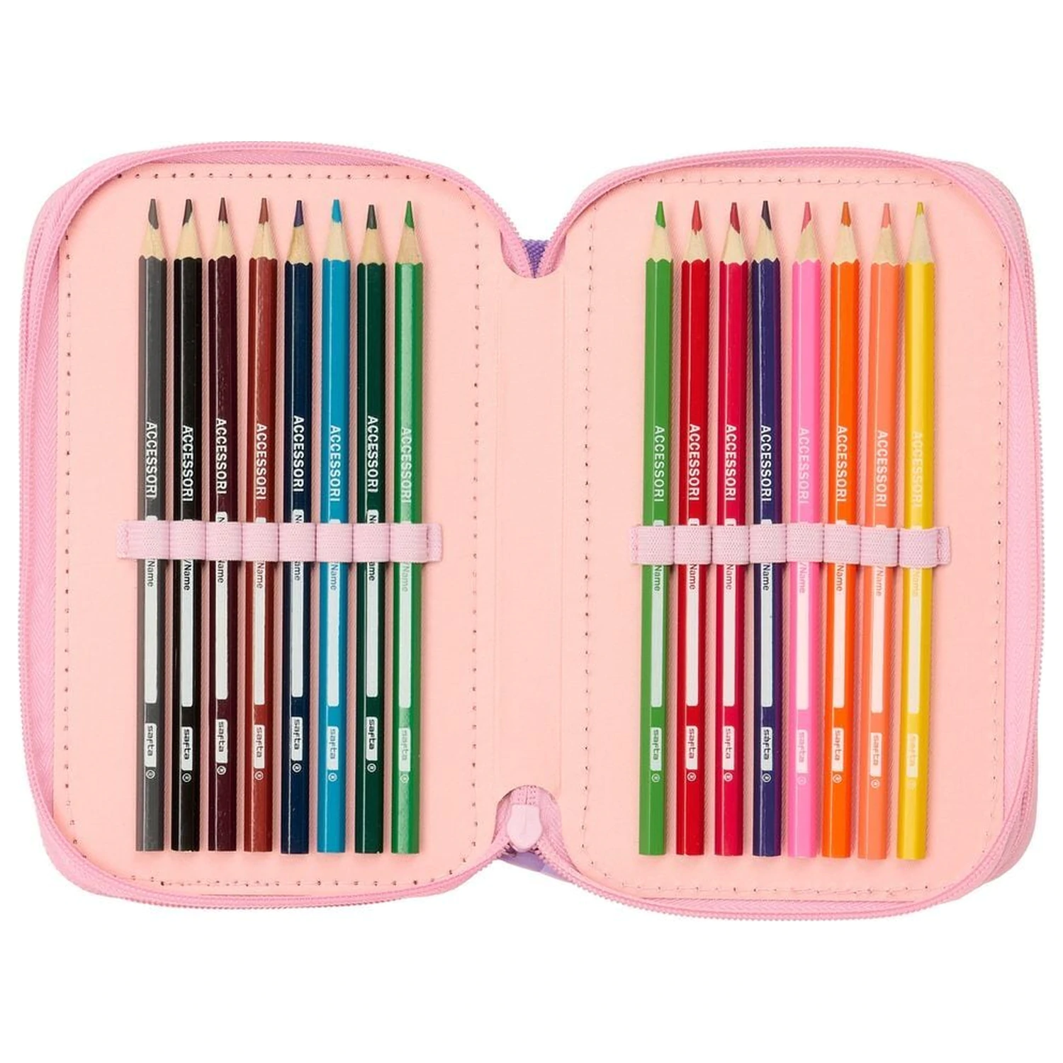 Kpop Demon Hunters Chibi triple pencil case 37pcs product photo