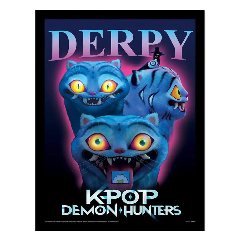 KPop Demon Hunters Collector Print Framed Poster Derpy product photo