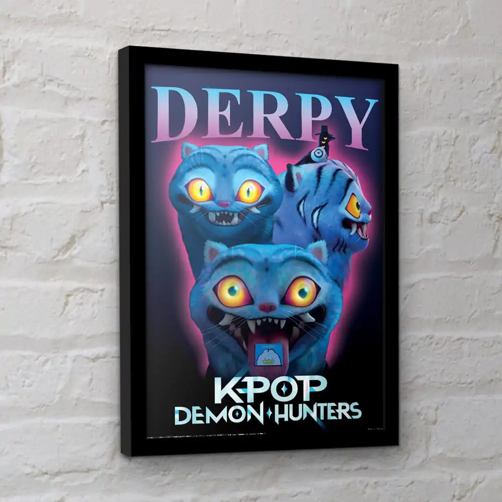 KPop Demon Hunters Collector Print Framed Poster Derpy product photo