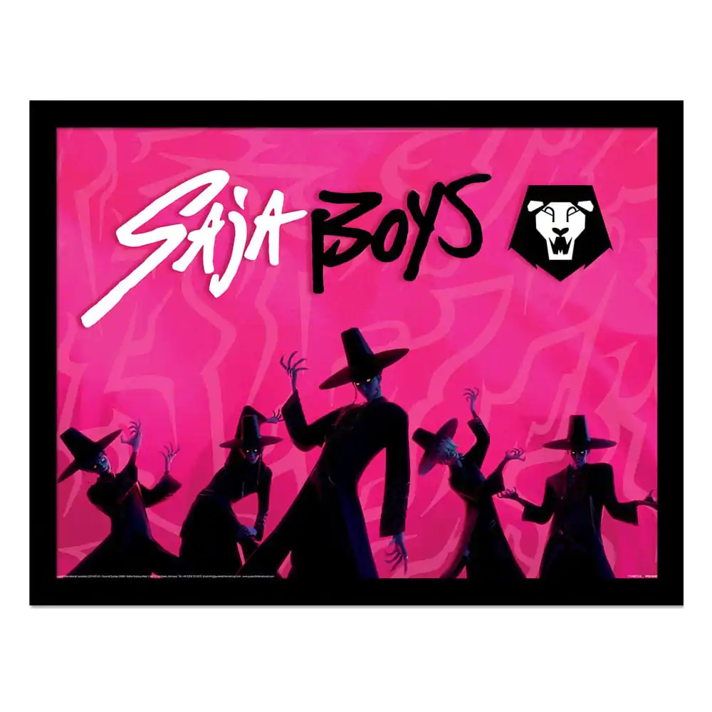 KPop Demon Hunters Collector Print Framed Poster Saja Boys Idol product photo