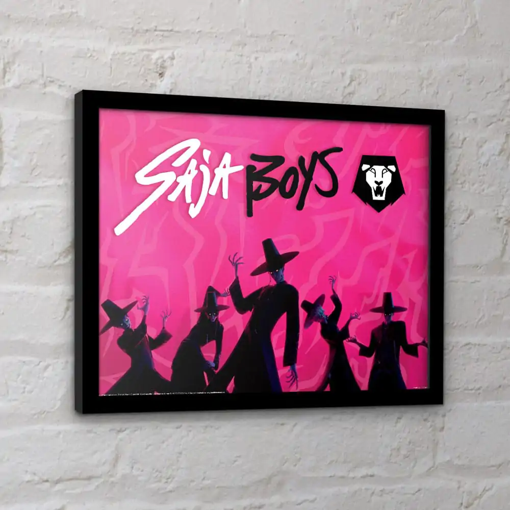 KPop Demon Hunters Collector Print Framed Poster Saja Boys Idol product photo