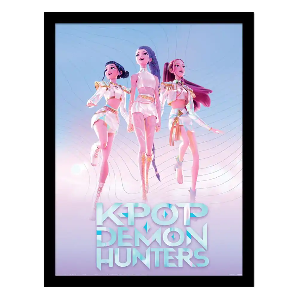 KPop Demon Hunters Collector Print Framed Poster Trio product photo