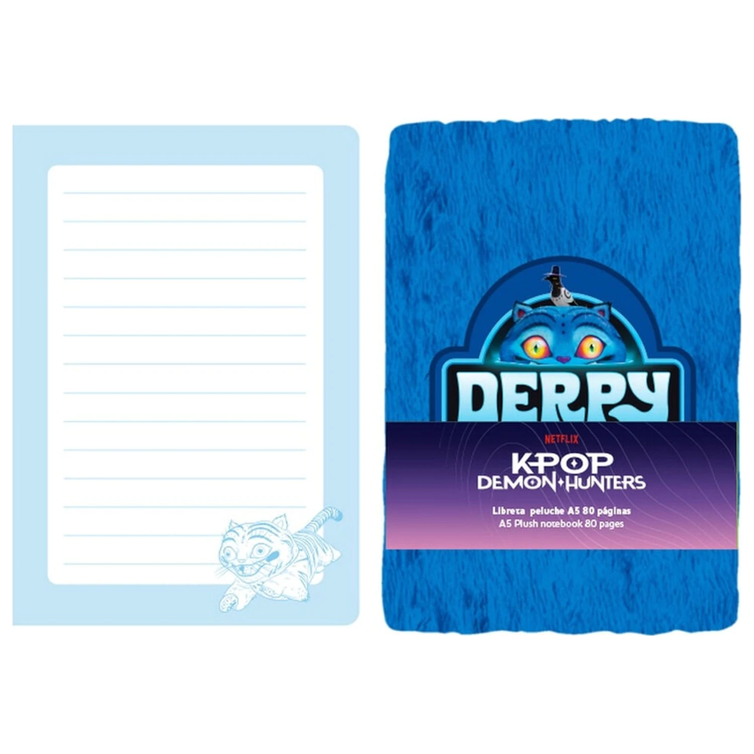 Kpop Demon Hunters Derpy A5 plush notebook product photo