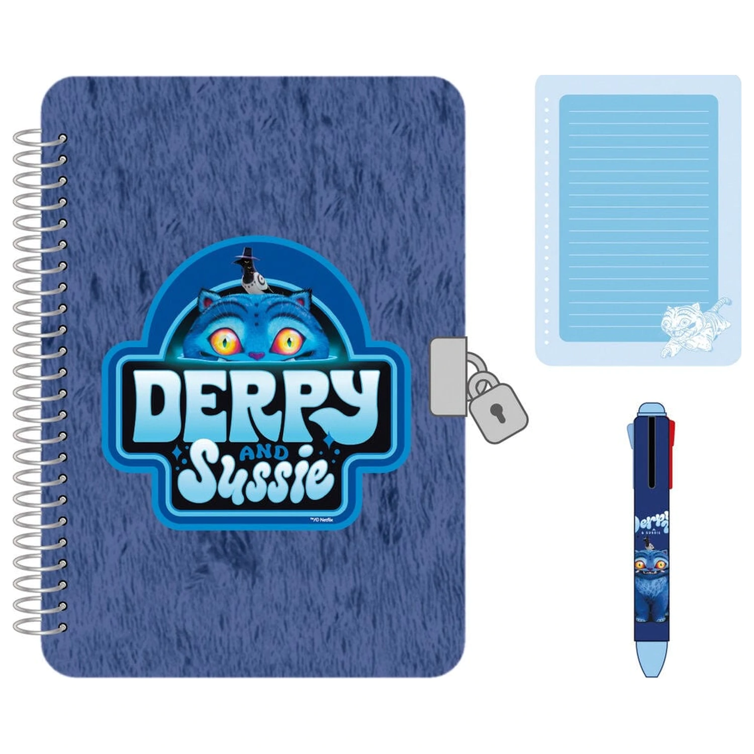 Kpop Demon Hunters Derpy diary set + 4-colour pen product photo