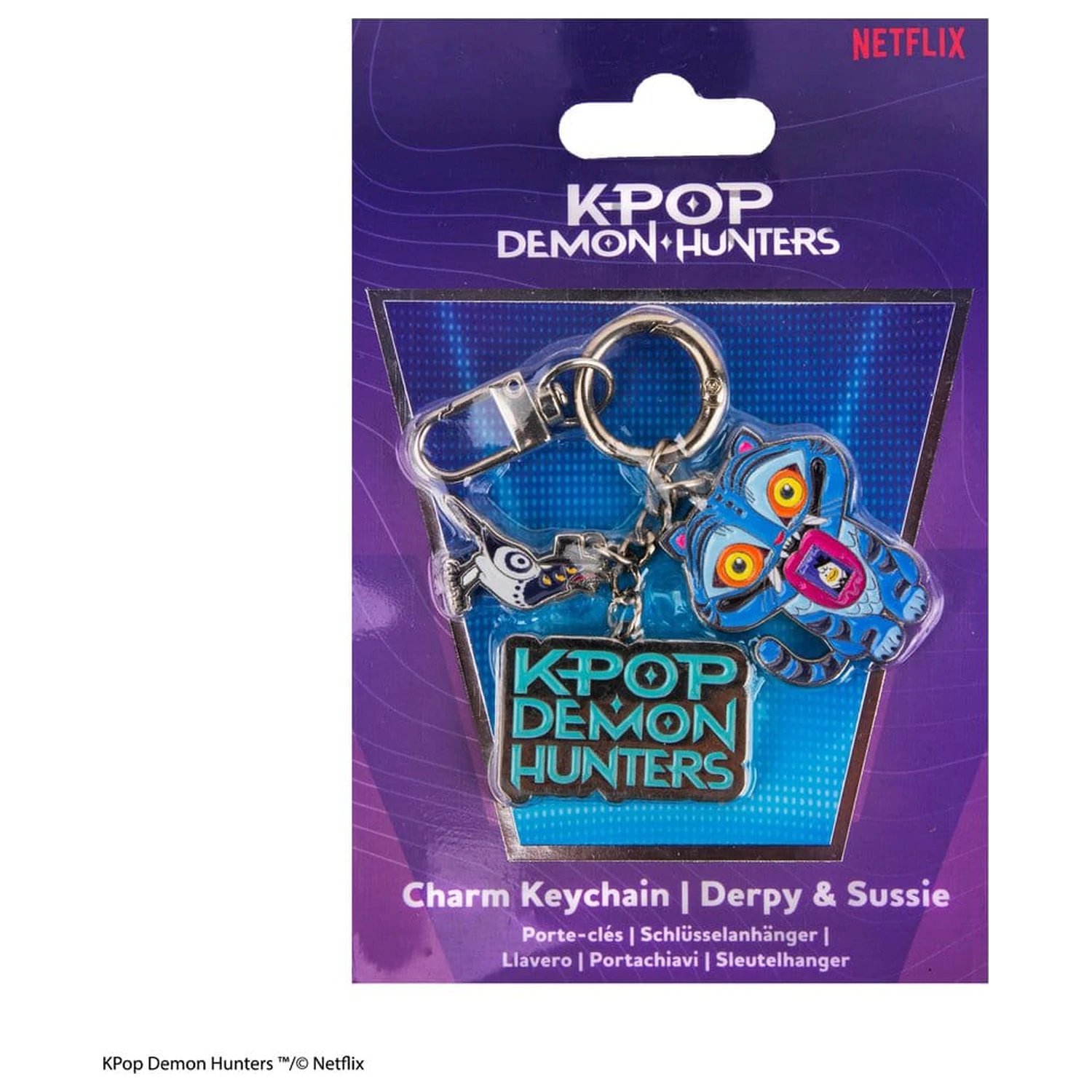 KPop Demon Hunters Charm Keyring Derpy & Sussie product photo