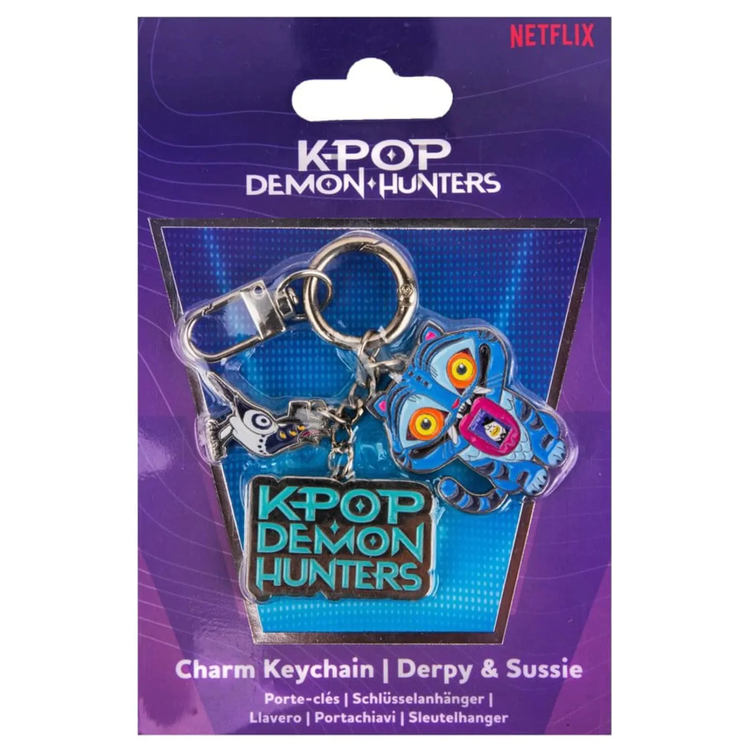 KPop Demon Hunters Charm Keyring Derpy & Sussie product photo