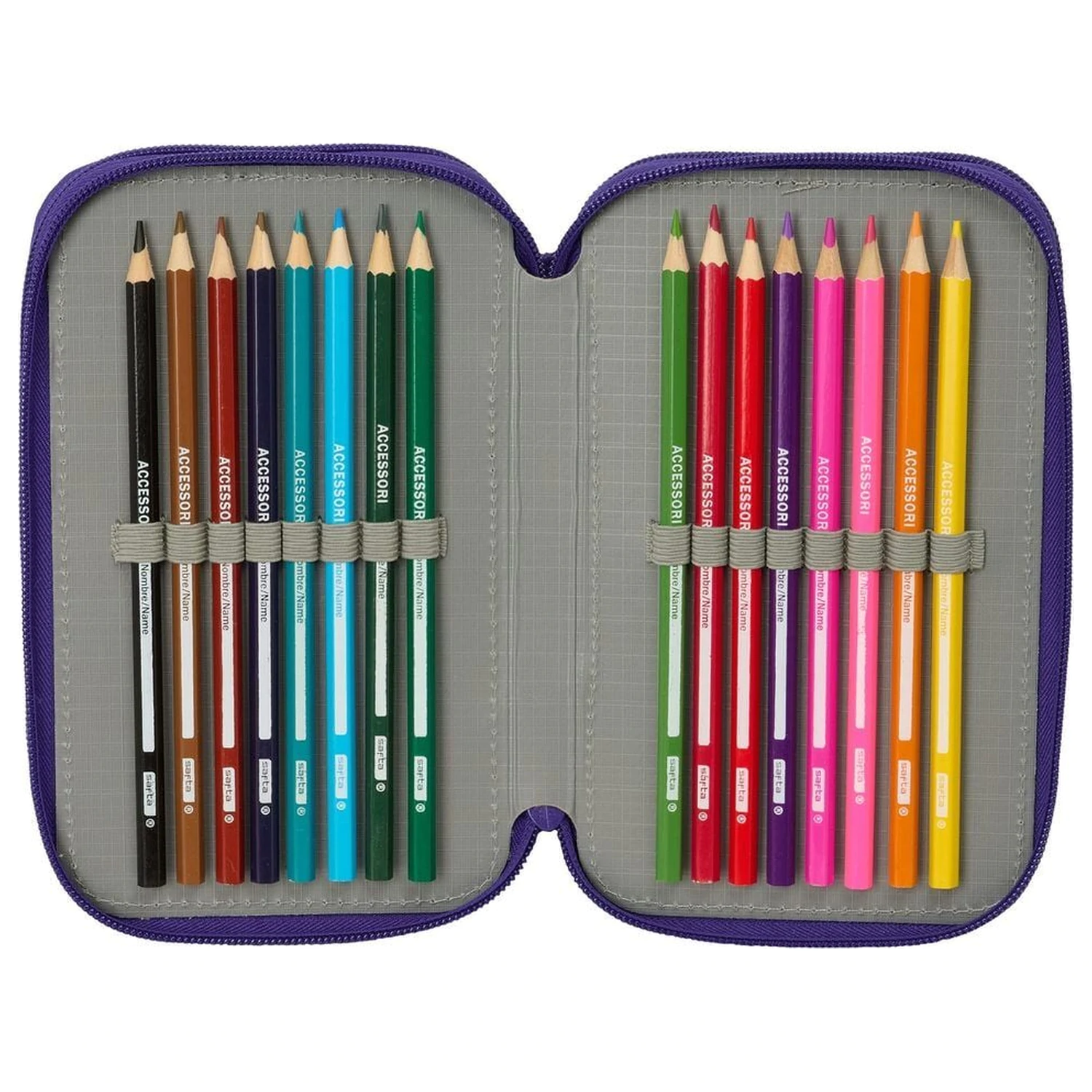 Kpop Demon Hunters Fighters triple pencil case 37pcs product photo