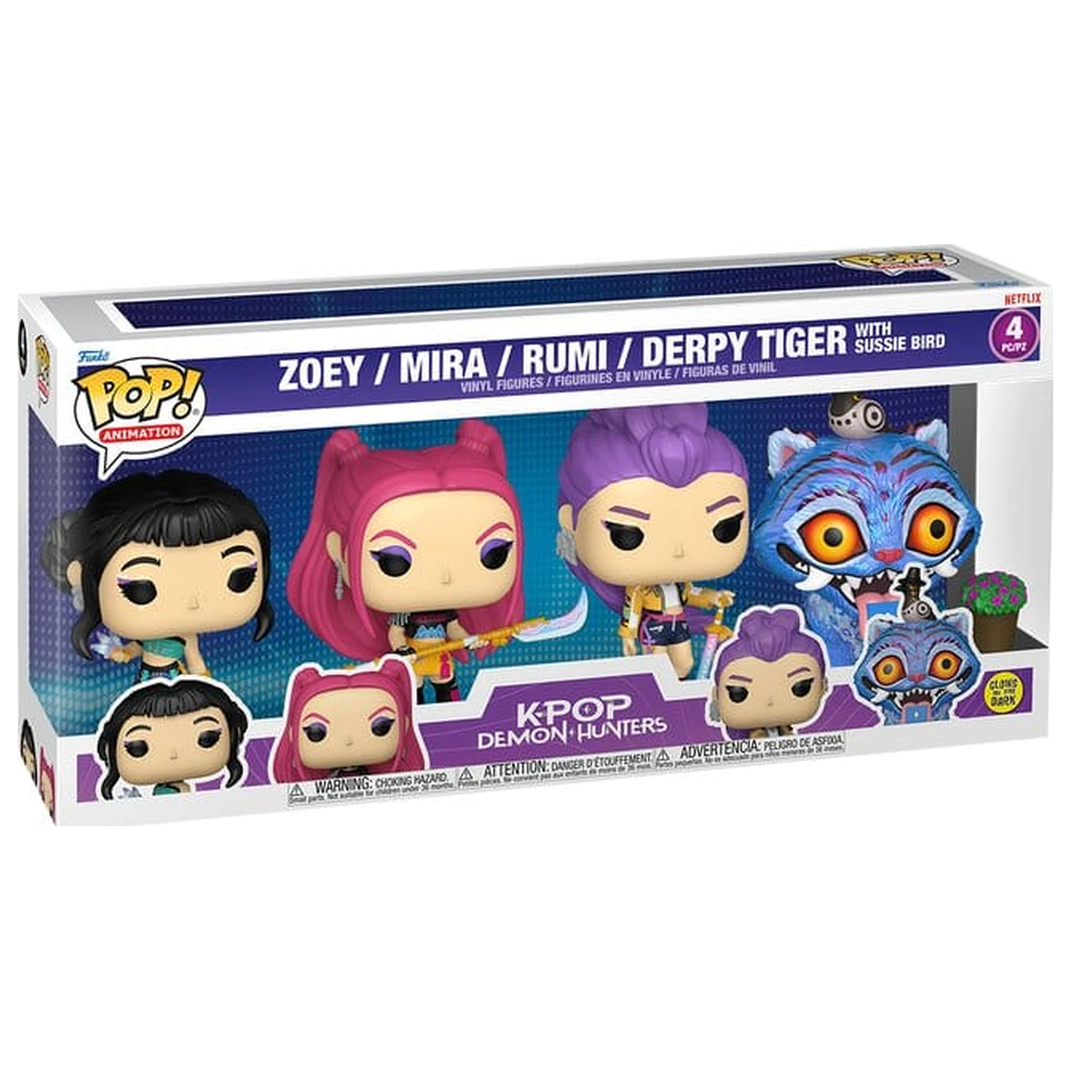 KPop Demon Hunters Funko POP! Vinyl Figures 4-Pack Funko POP DH product photo