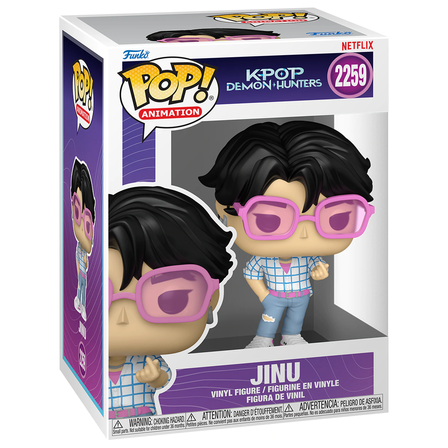 KPop Demon Hunters Funko POP! Animation Vinyl Figures Jinu w/Chase 9 cm 5 + 1 Set product photo