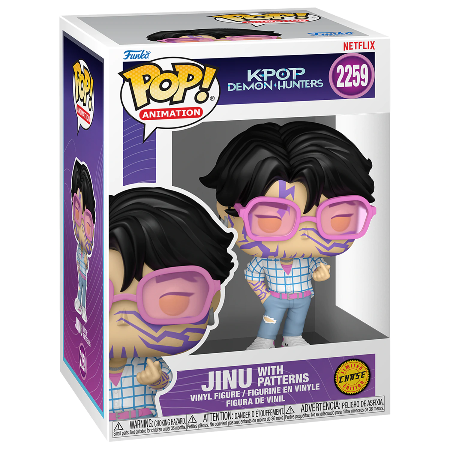 KPop Demon Hunters Funko POP! Animation Vinyl Figures Jinu w/Chase 9 cm 5 + 1 Set product photo