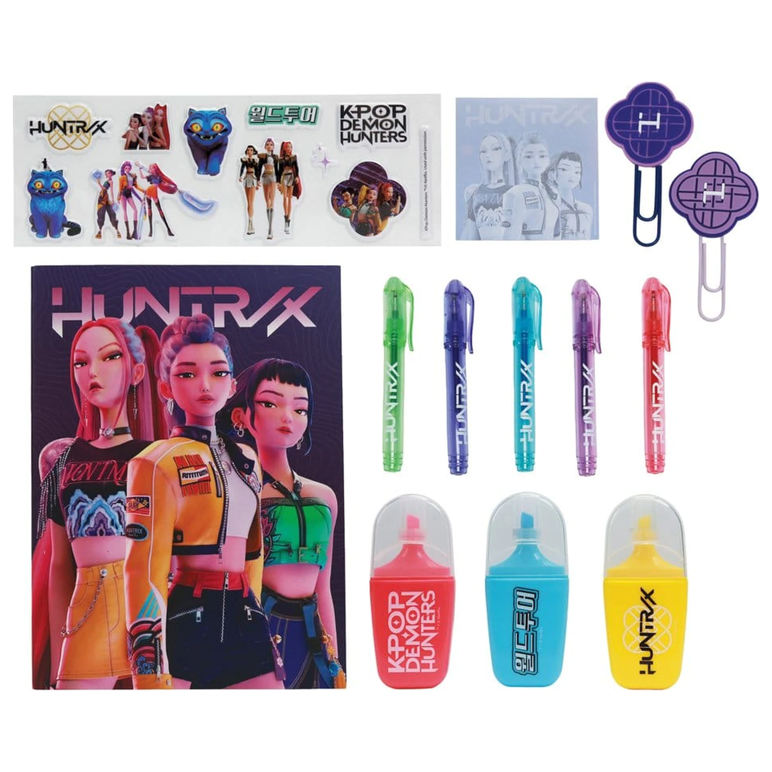 KPop Demon Hunters Stationery Set 10-Pack Huntr/x product photo