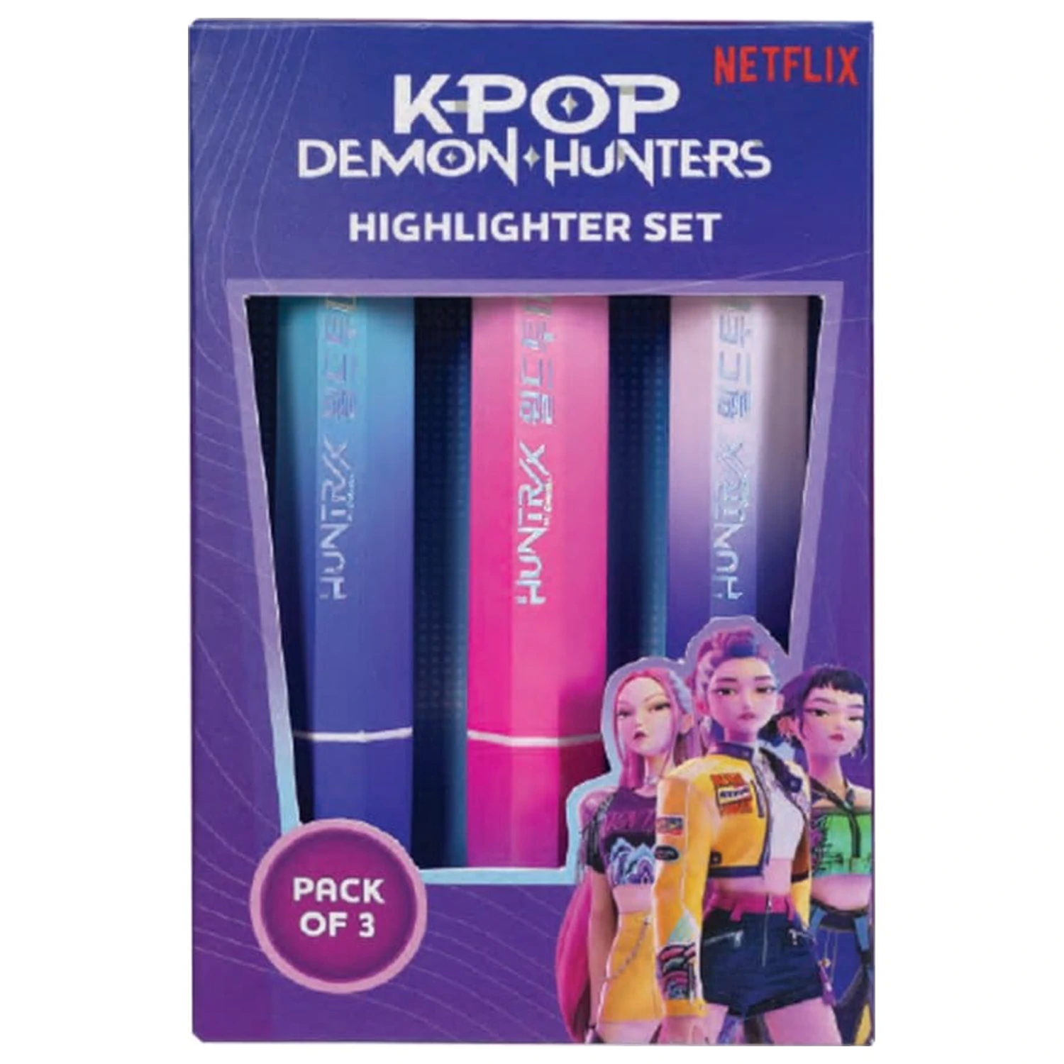 KPop Demon Hunters Highlighters 3-Pack Huntr/x product photo