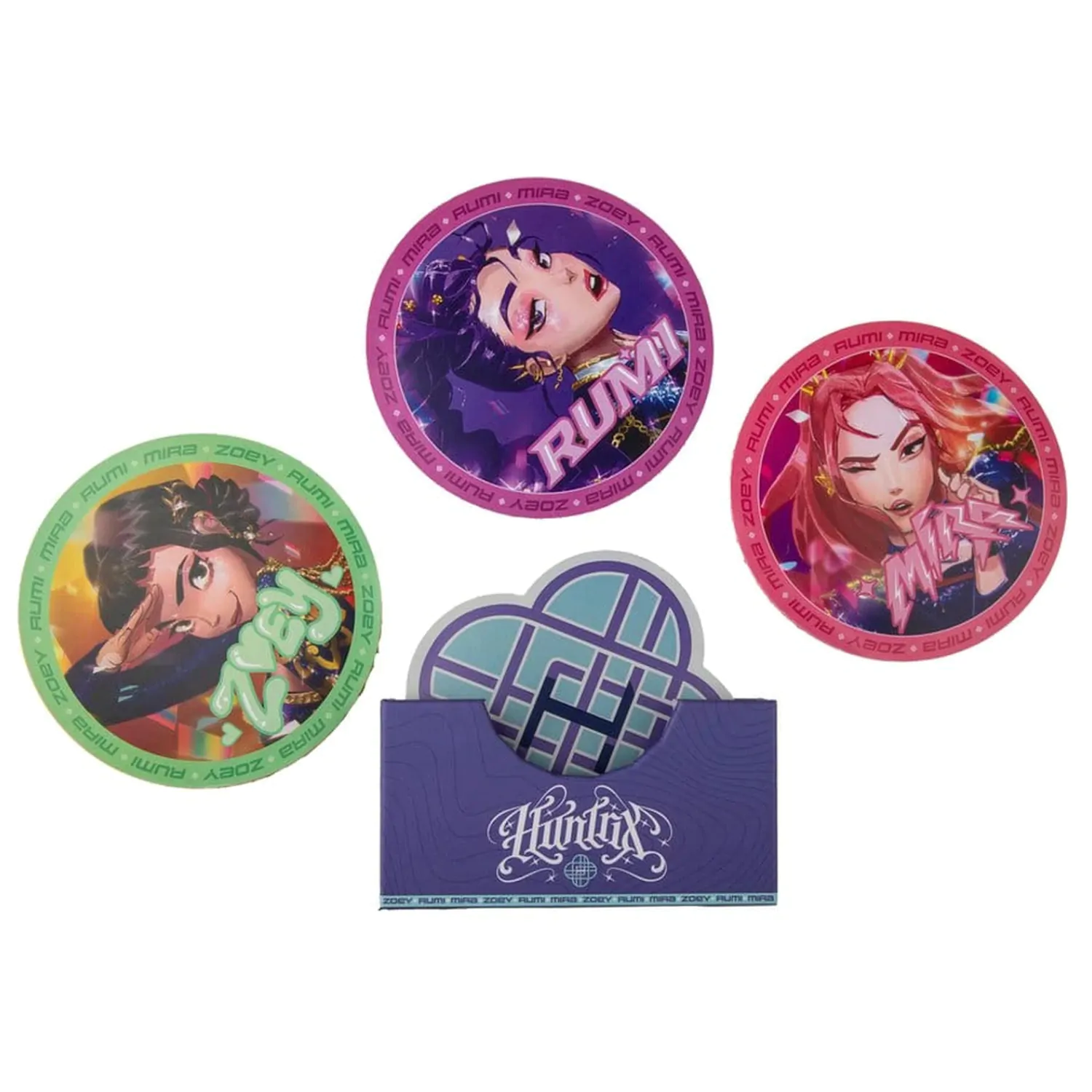 KPop Demon Hunters Set of 4 Coasters HUNTR/X product photo