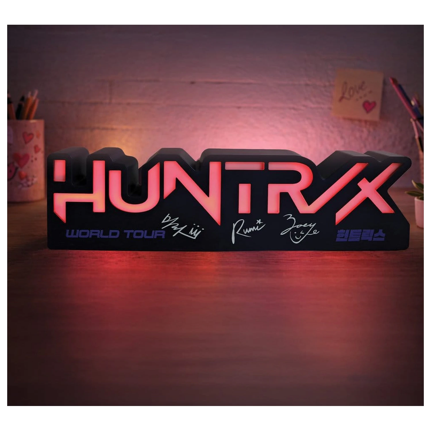 KPop Demon Hunters Lamp Huntr/x Logo product photo