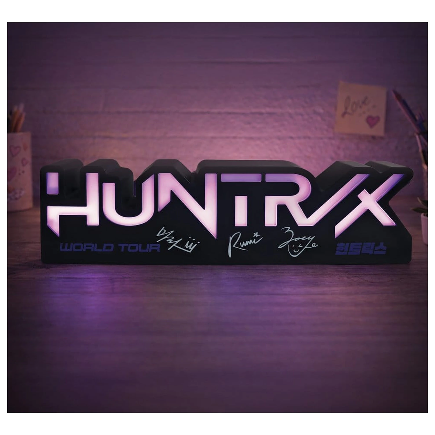 KPop Demon Hunters Lamp Huntr/x Logo product photo