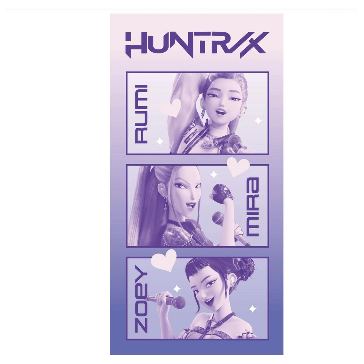 KPop Demon Hunters Huntrix microfibre towel product photo