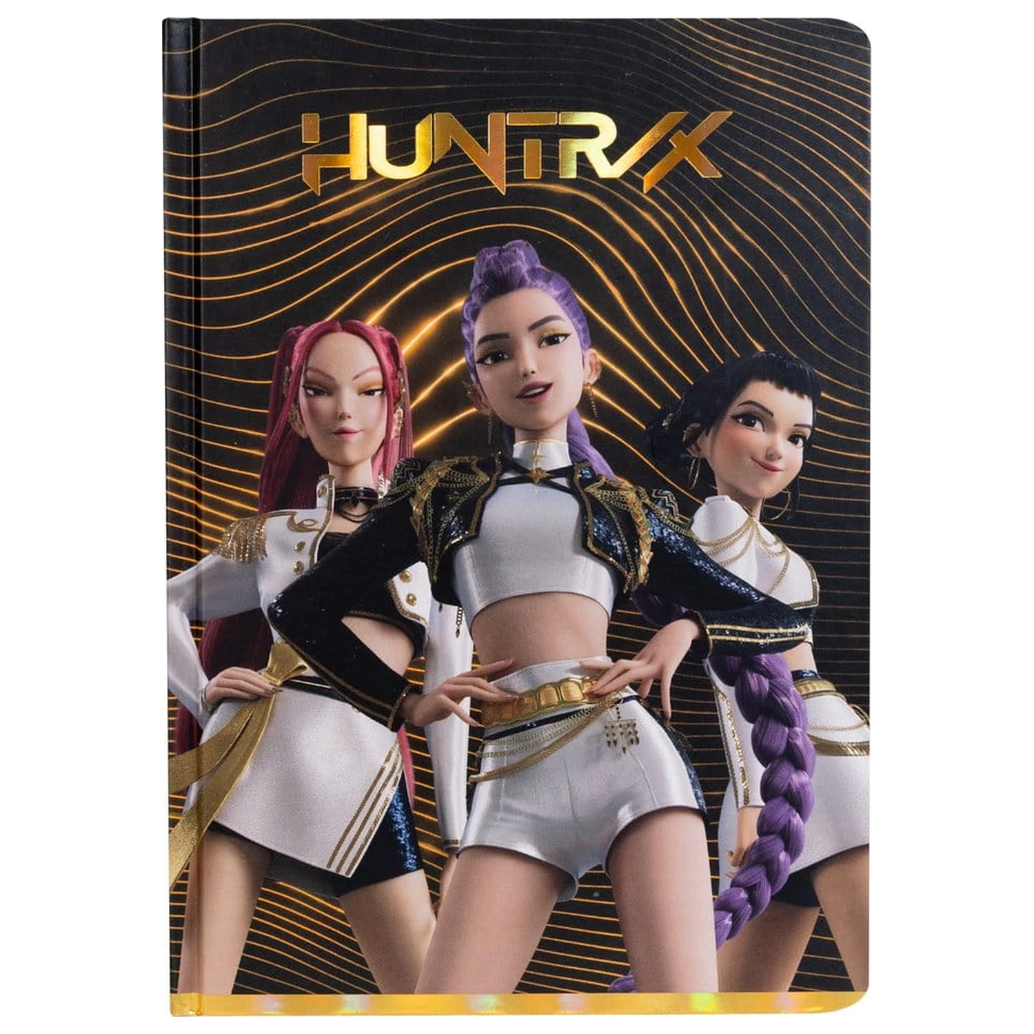 KPop Demon Hunters Notebook Gift Set Golden product photo