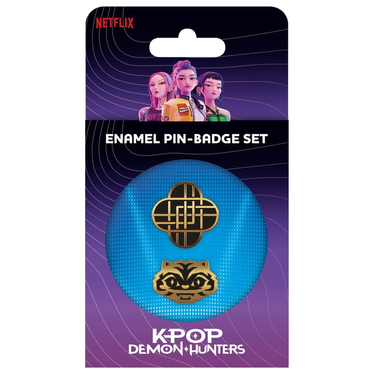 KPop Demon Hunters Pin-Badge Set Golden product photo