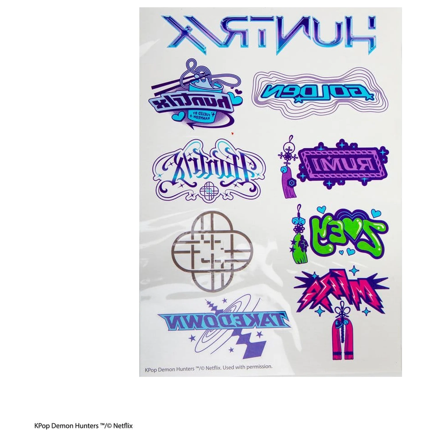 KPop Demon Hunters Tattoo Stickers KPop Demon Hunters product photo