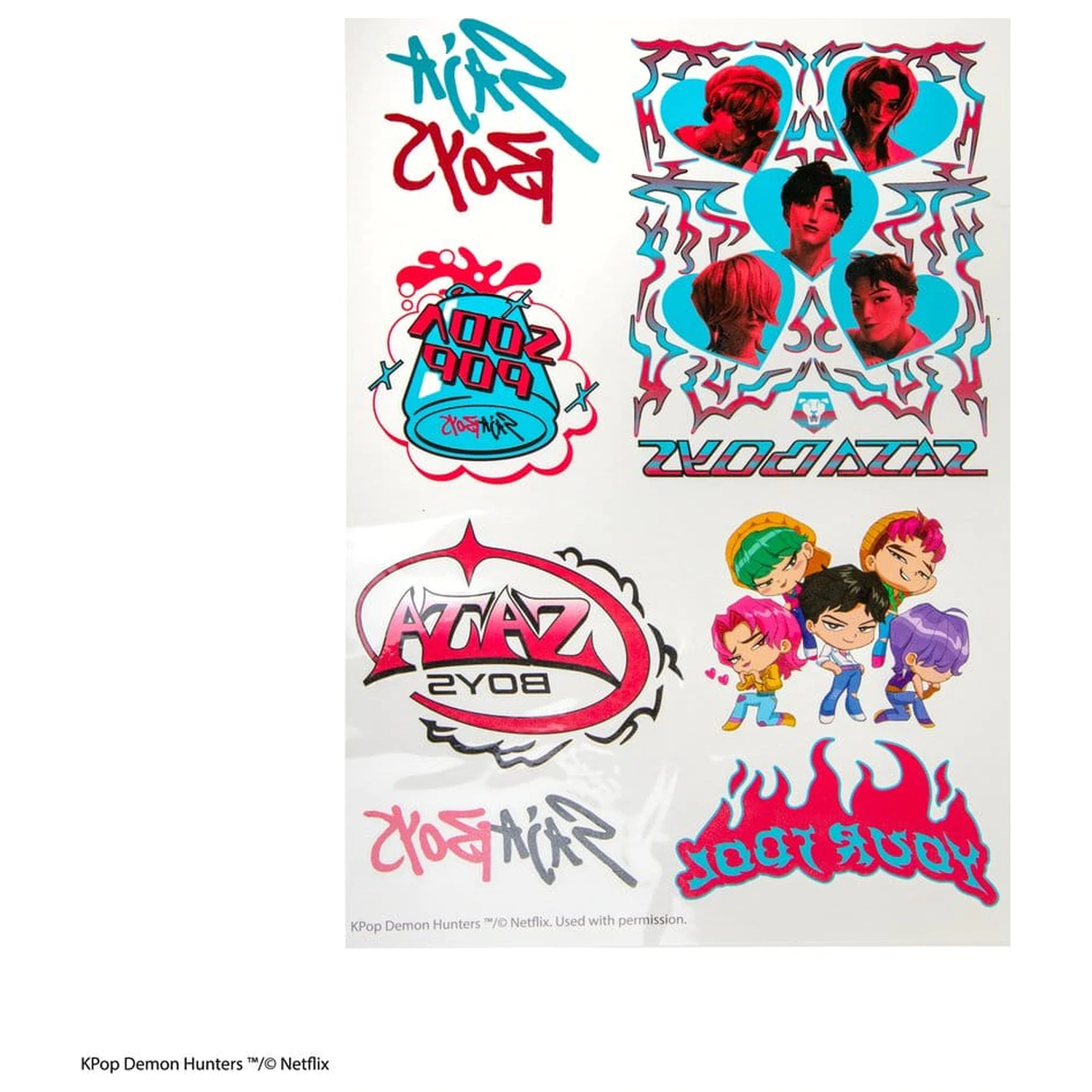 KPop Demon Hunters Tattoo Stickers KPop Demon Hunters product photo