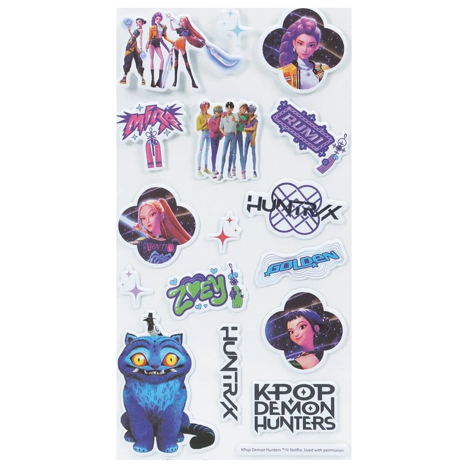 KPop Demon Hunters Sticker Set Puff product photo