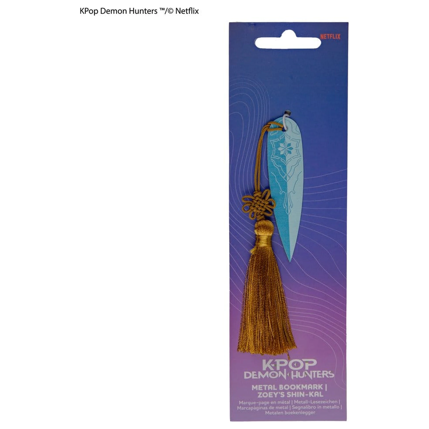 KPop Demon Hunters Metal Bookmark Zoey's Shin-kal product photo