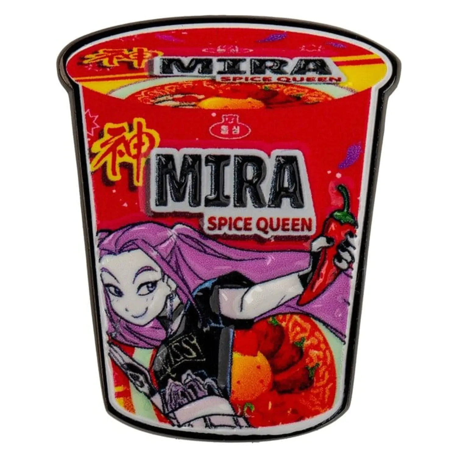KPop Demon Hunters Pin Mira Spice Queen Noodles product photo