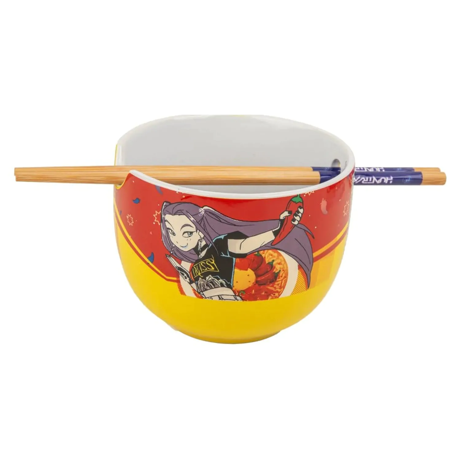 KPop Demon Hunters Ramen Bowl with Chopsticks Mira Spice Queen product photo