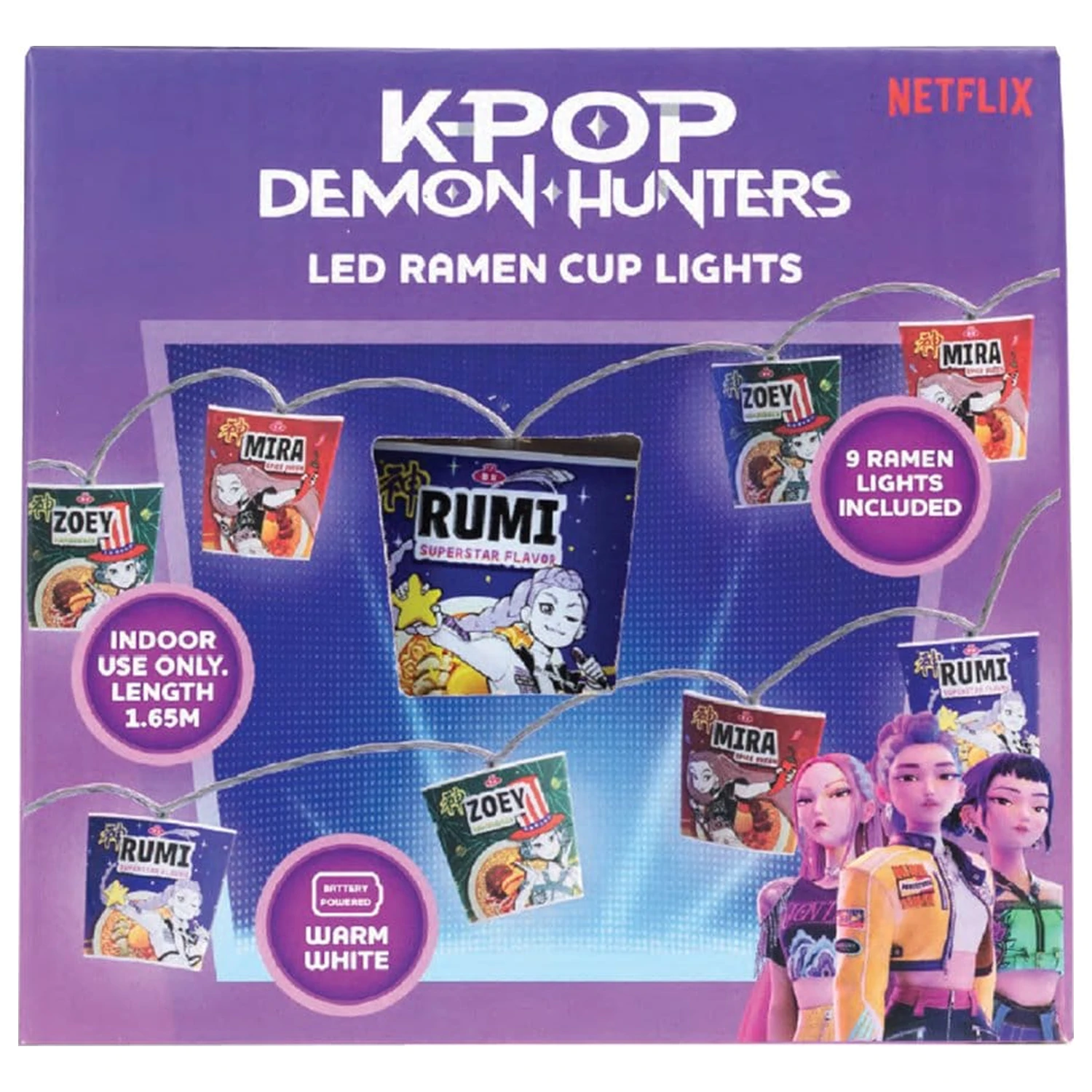 KPop Demon Hunters String Lights Ramen product photo