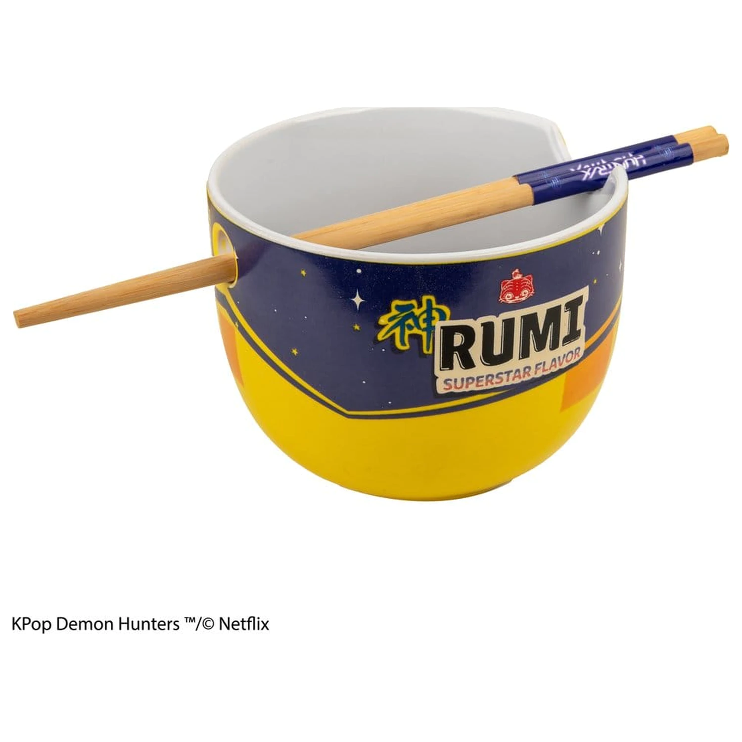 KPop Demon Hunters Ramen Bowl with Chopsticks Rumi Superstar Flavor product photo