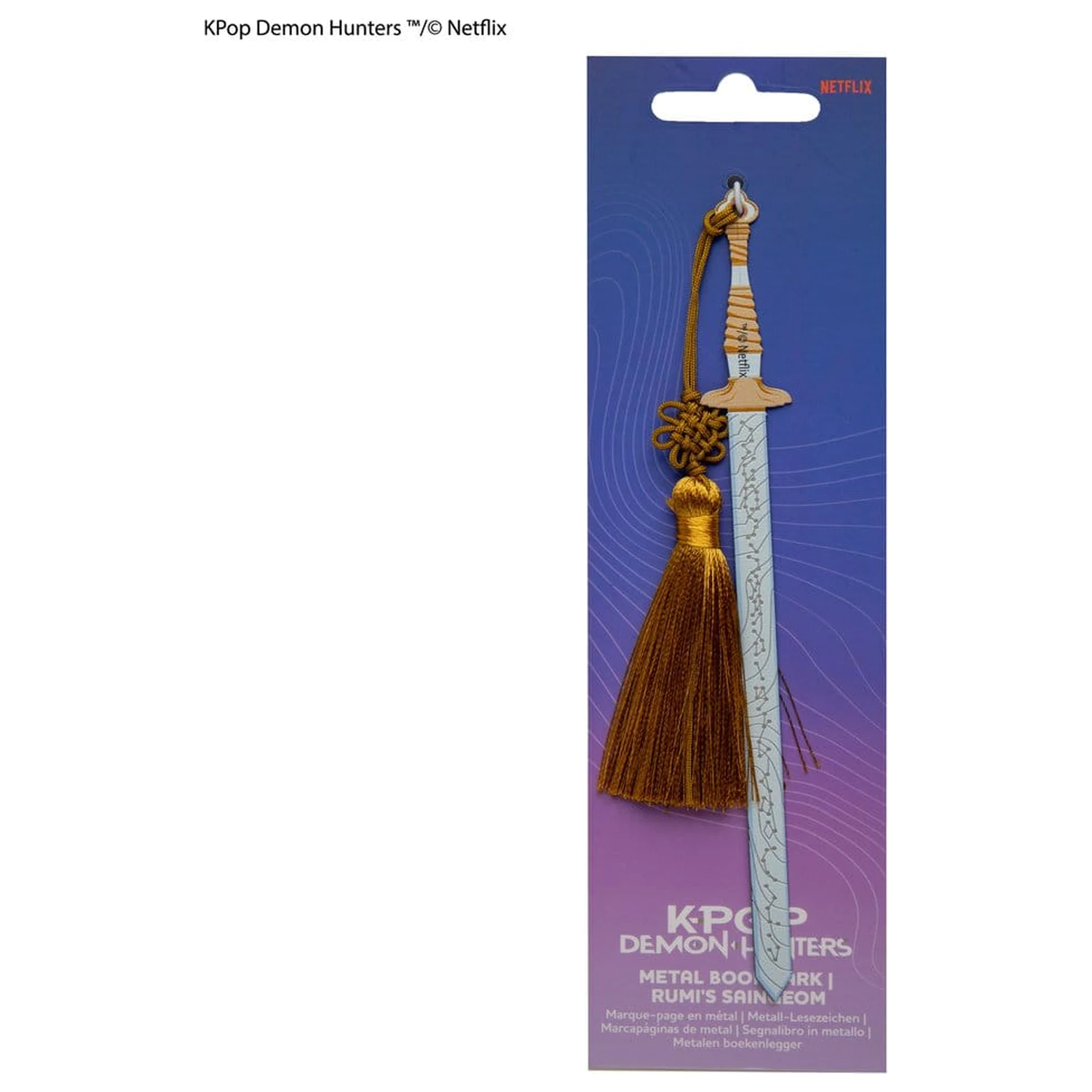 KPop Demon Hunters Metal Bookmark Rumi's Saingeom product photo