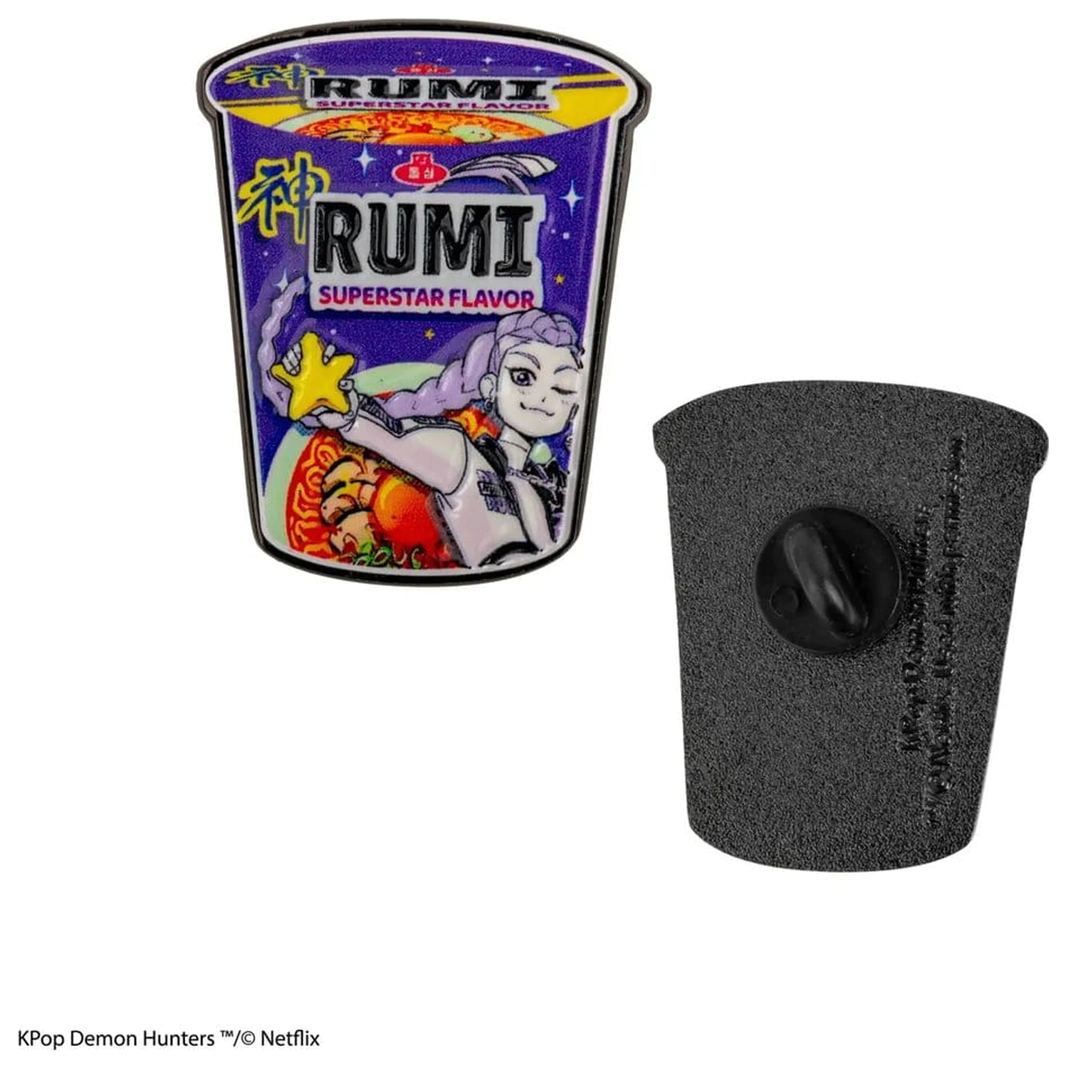 KPop Demon Hunters Pin Rumi Superstar Flavor Noodles product photo