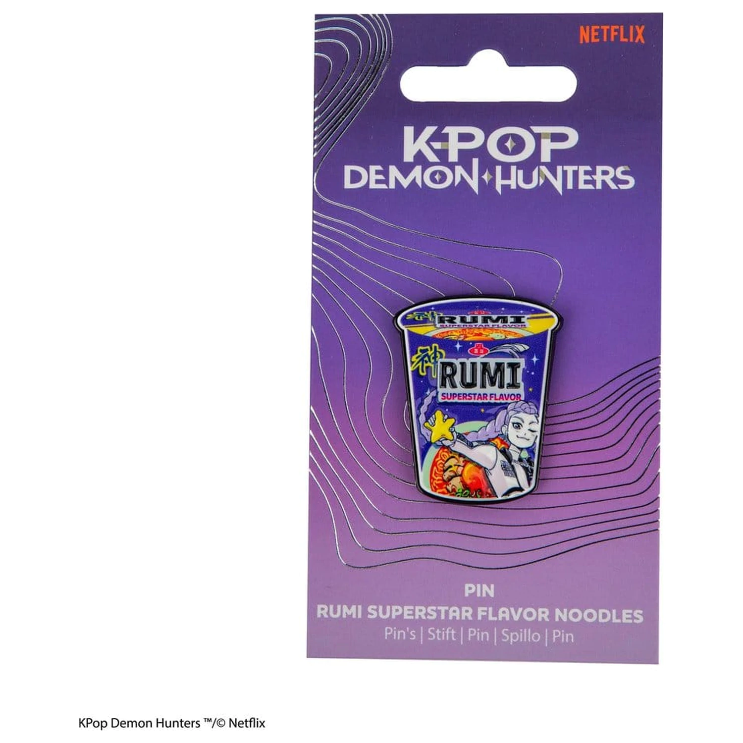 KPop Demon Hunters Pin Rumi Superstar Flavor Noodles product photo