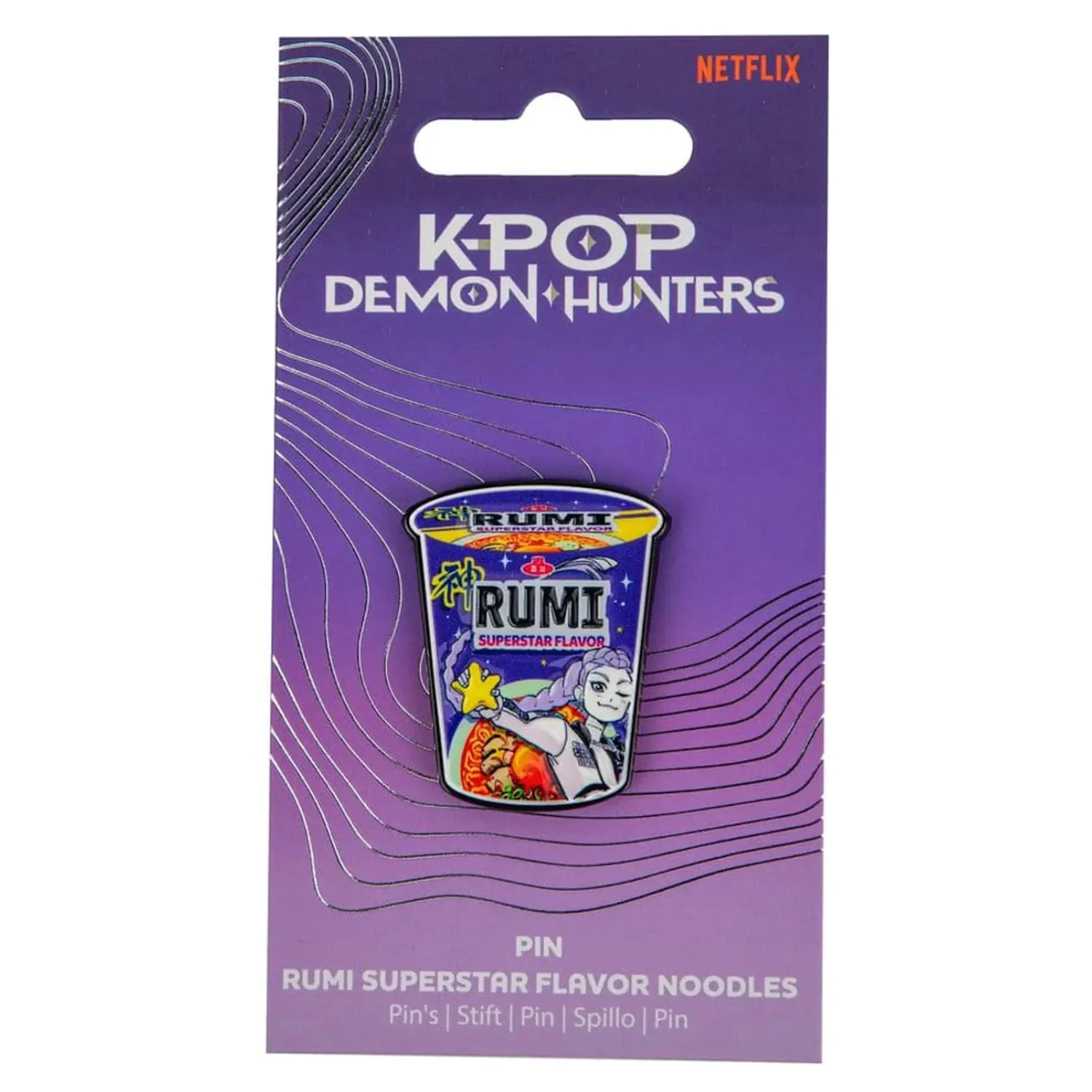 KPop Demon Hunters Pin Rumi Superstar Flavor Noodles product photo