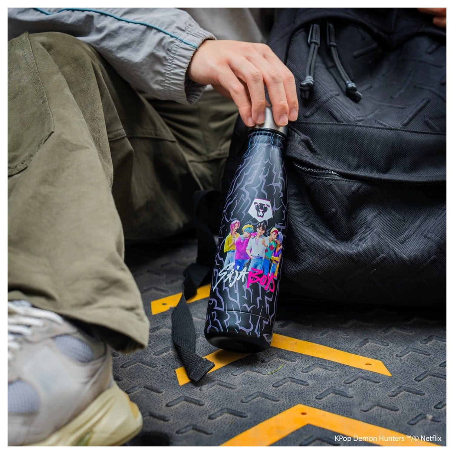 KPop Demon Hunters Water Bottle Saja Boys product photo