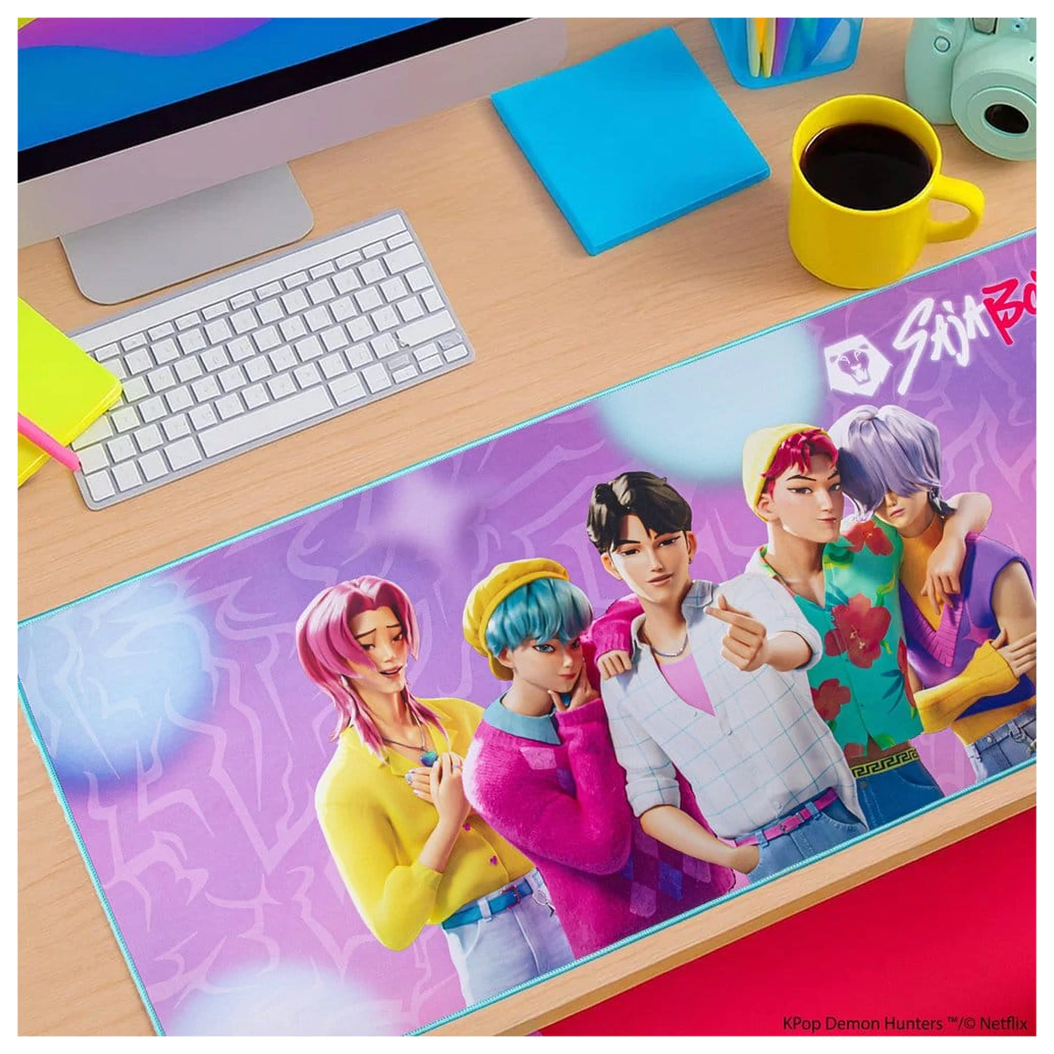 KPop Demon Hunters Desk Mat Saja Boys XL product photo