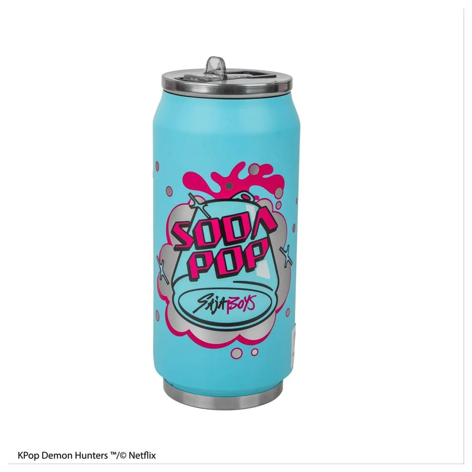KPop Demon Hunters Thermal Straw Mug Soda Pop Can product photo