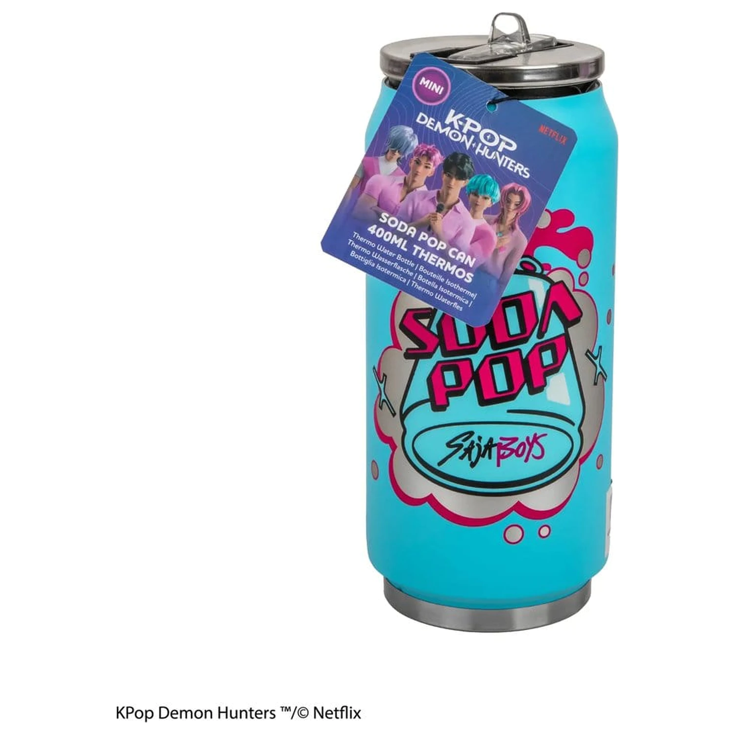 KPop Demon Hunters Thermal Straw Mug Soda Pop Can product photo