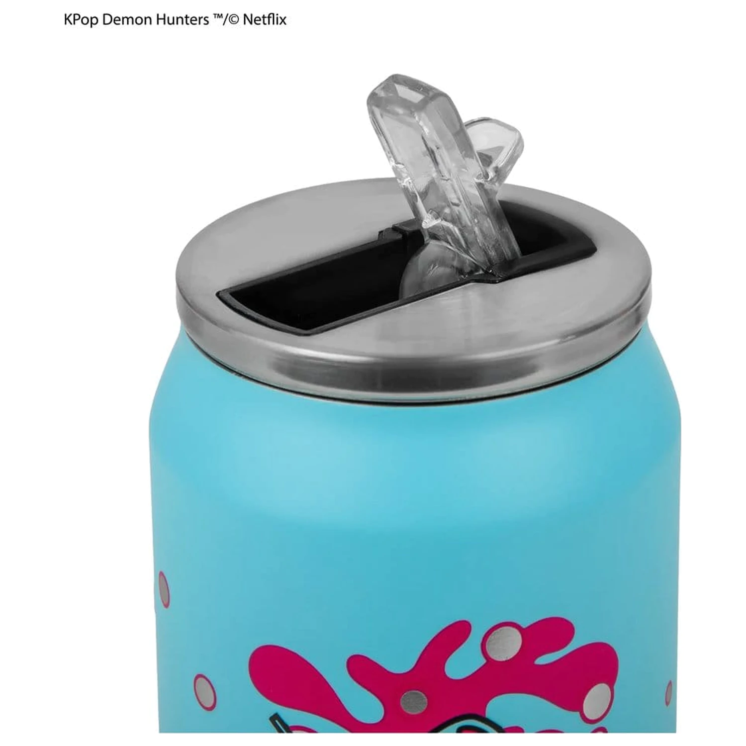 KPop Demon Hunters Thermal Straw Mug Soda Pop Can product photo