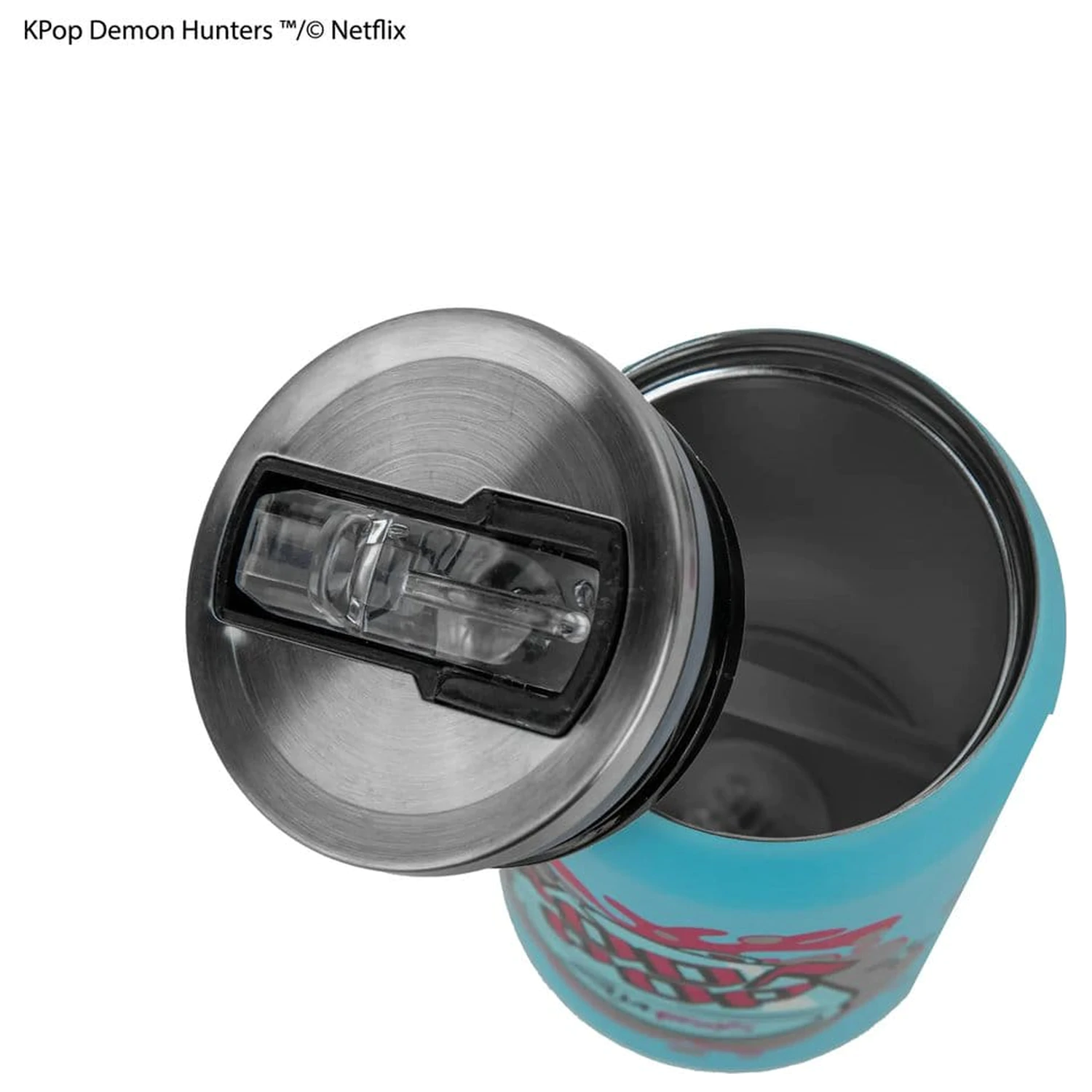 KPop Demon Hunters Thermal Straw Mug Soda Pop Can product photo