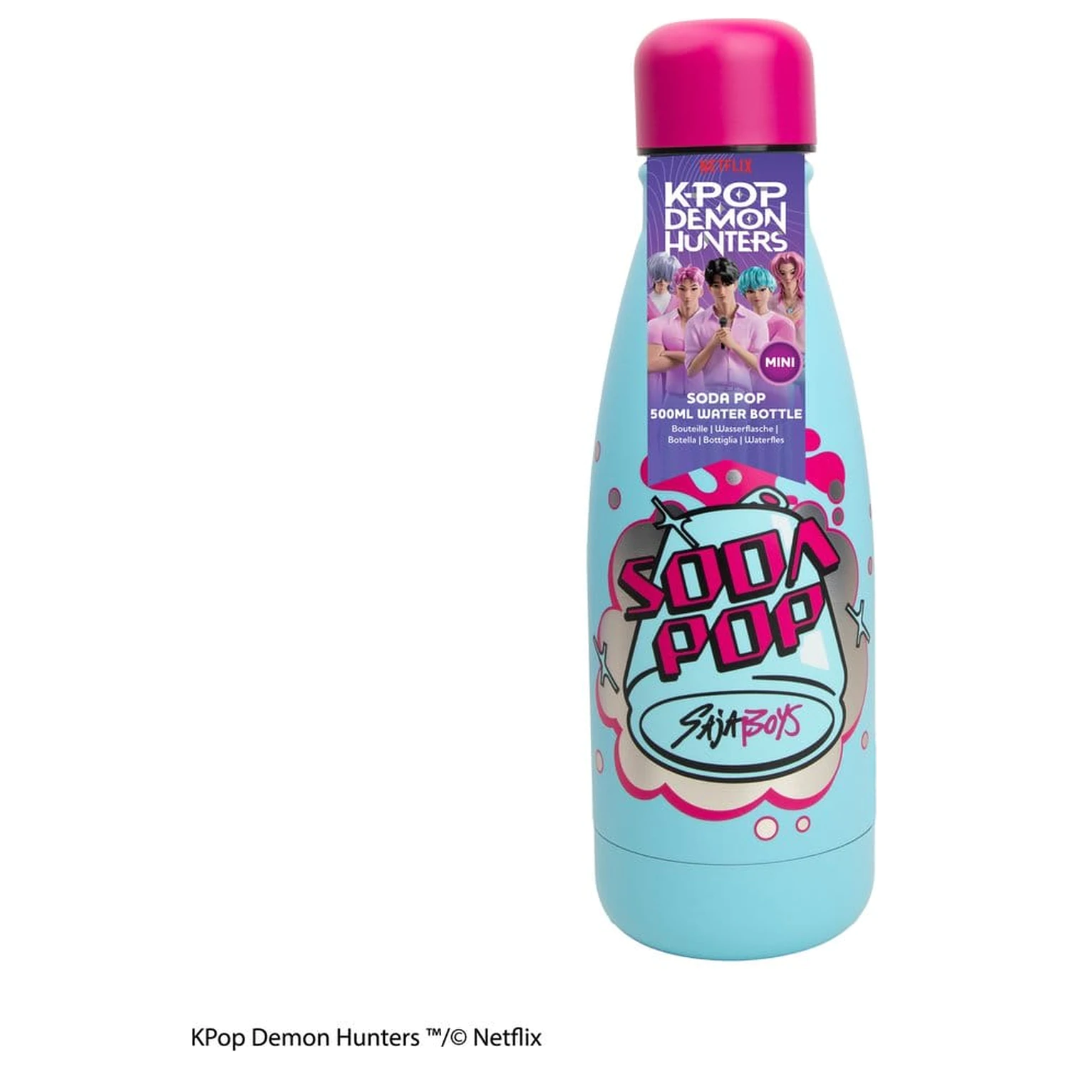 KPop Demon Hunters Mini Water Bottle Soda Pop product photo
