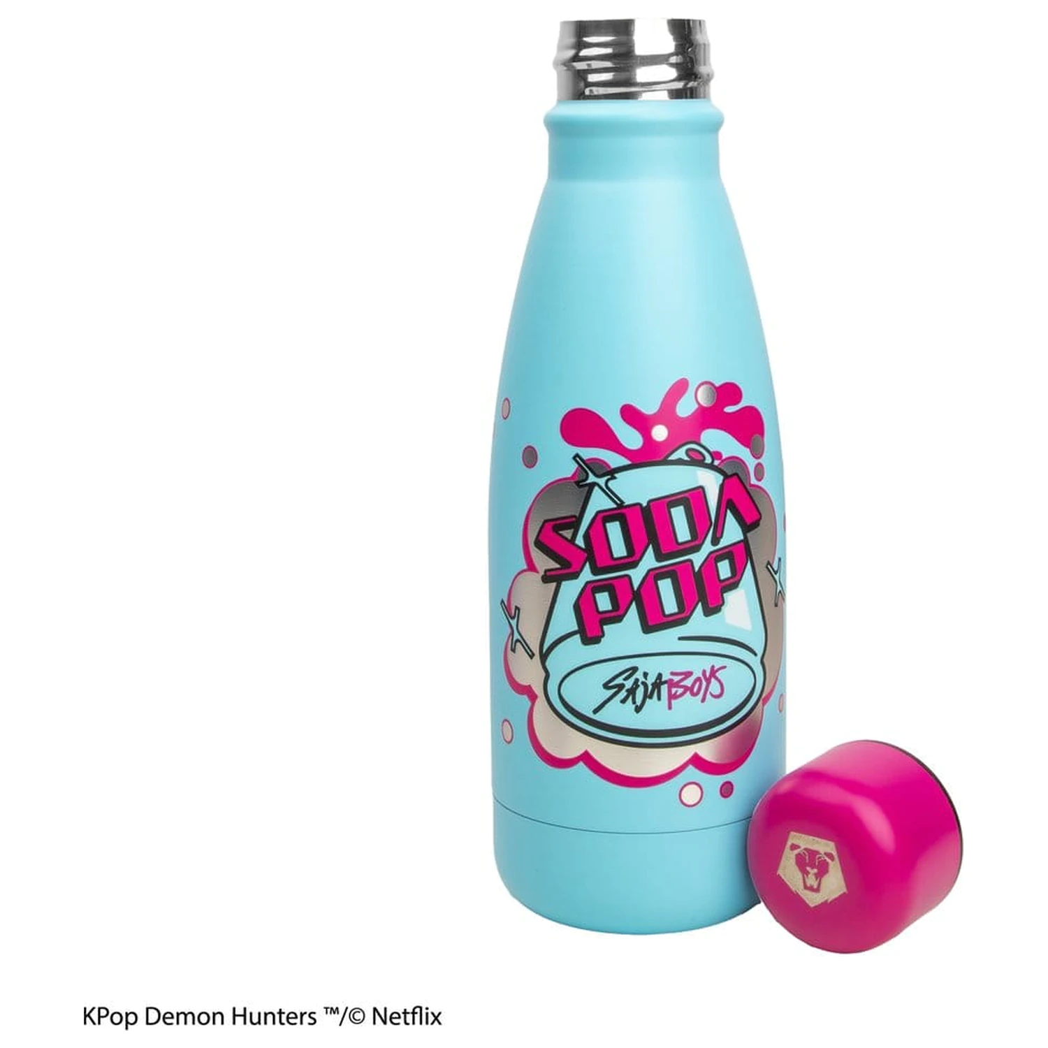 KPop Demon Hunters Mini Water Bottle Soda Pop product photo