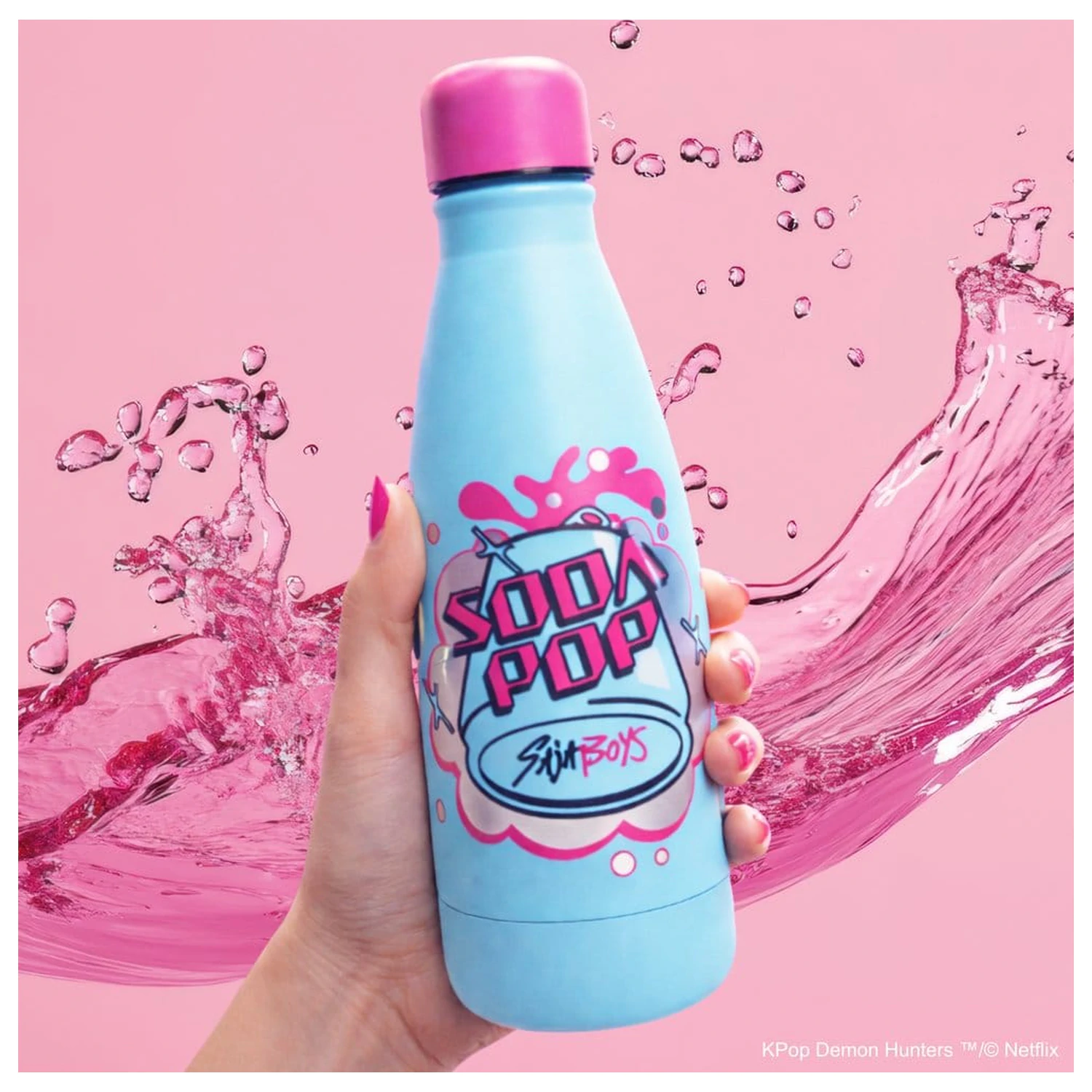 KPop Demon Hunters Mini Water Bottle Soda Pop product photo