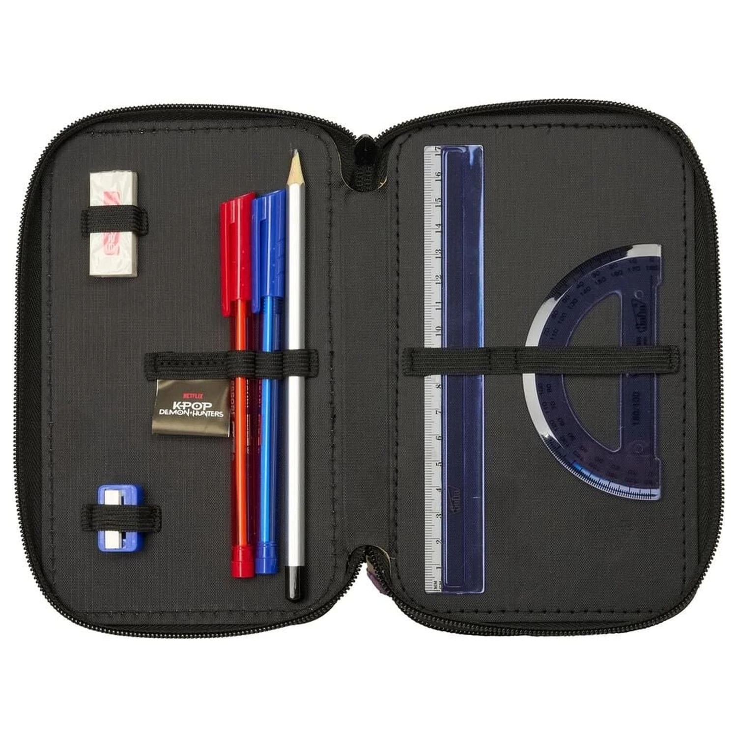 Kpop Demon Hunters Sound triple pencil case 37pcs product photo