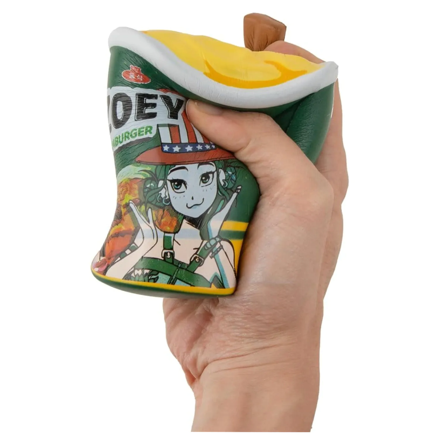 KPop Demon Hunters Squishy Anti Stress Figure Zoey Hamburger Noodles product photo