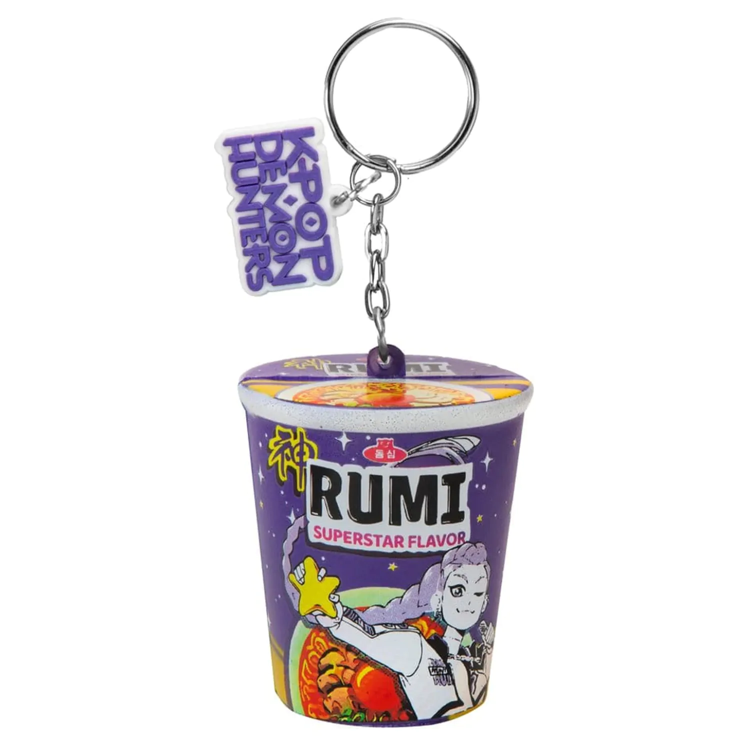 KPop Demon Hunters Squishy Keychain Rumi Superstar Flavor Noodles product photo