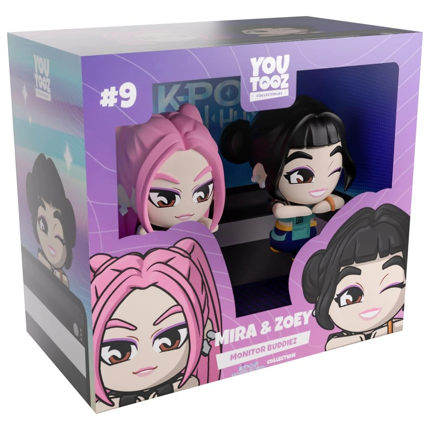 KPop Demon Hunters Vinyl Figures Mira & Zoey Monitor Buddiez 6 cm product photo