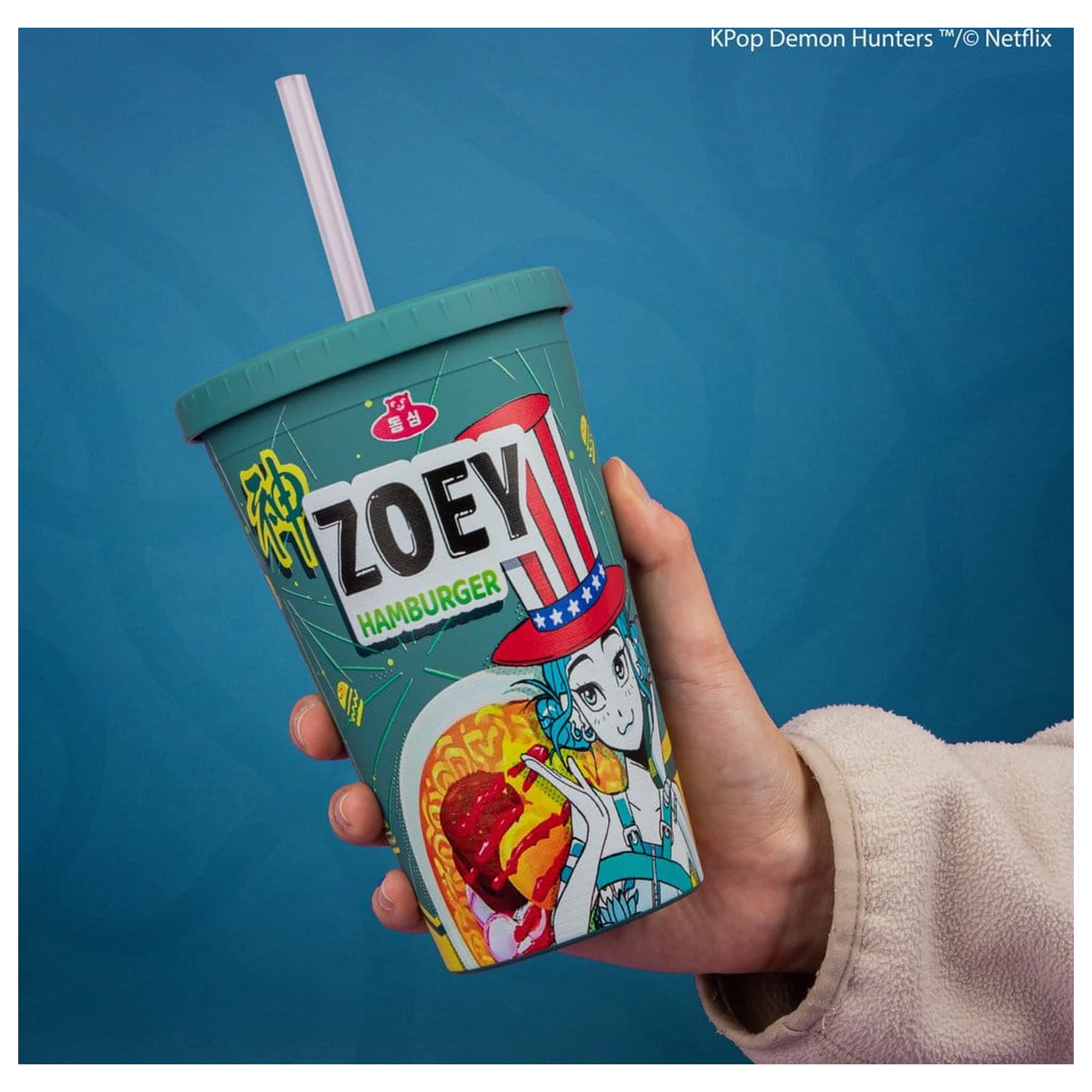 KPop Demon Hunters Tumbler Zoey Hamburger product photo